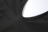 Summer new style high waist tight-fitting sleeveless casual sports jumpsuit women K21Q00780