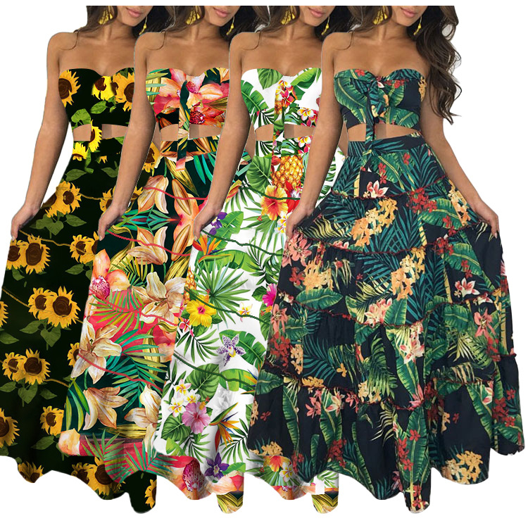 Printed 2 Piece Skirt Set main image 1