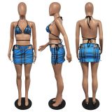 Sexy Womens Bikini Three-piece Swimsuit H1641