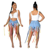 New Colorful Weaving Supreme Denim Shorts 949