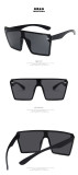 Large frame square rice nail one-piece sunglasses KD18038