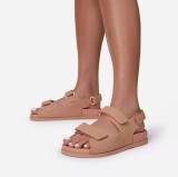Round toe mid-heel velcro sandals small incense wind Roman sandals 645148675020