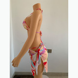 Women's sexy swimsuit, contrast color swimsuit two-piece suit FFT1108