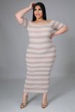 Oversized loose striped pit strip dress 5 QJ5283
