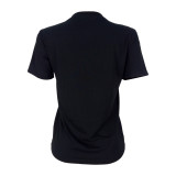 Fashion letter print short-sleeved T-shirt LS6444