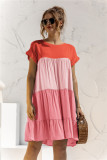 Color block loose dress YO2424