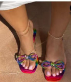 Colorful rhinestone strip ladies sandals S645072499311