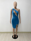 Fashion slim off-the-shoulder dress DY1061