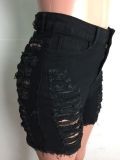 Washed and worn out sexy denim shorts A3261