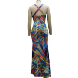 Fashion digital printing women's dress SMR10258