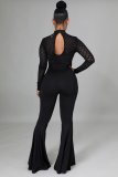 Fashion lace long-sleeved white-collar women's jumpsuit SMR10081