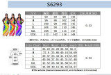 Sexy sling print dress S6293
