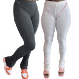 Personalized stretch pleated tight-fitting slimming fitness pants Yoga pants CN0157