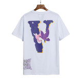 Summer fashion trendy short-sleeved joint Vlone men and women couples the same t-shirt street fashion flying pigeon printing half-sleeved shirt XQ663