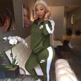 Embroidered leisure suit sports suit Y71102