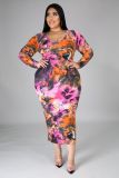 Sexy fashion plus size women's slim dress SMR10605