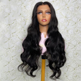 Front lace big wave wig female AliExpress new product European and American wig female mid-length curly hair chemical fiber wig