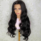 Front lace big wave wig female AliExpress new product European and American wig female mid-length curly hair chemical fiber wig