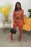 New women's clothing, pit stripe, personalized car line, exposed split micro-flared pants sexy suit