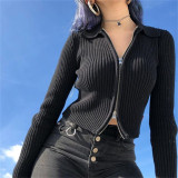 New knitted bottoming shirt sweater factory direct sales half high neck top women