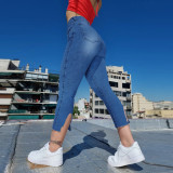 Women's Fashion Slim Fit Split Women's Jeans