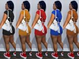 Hot Fashion Snap Button Threaded Letter Printing Baseball Short Suit