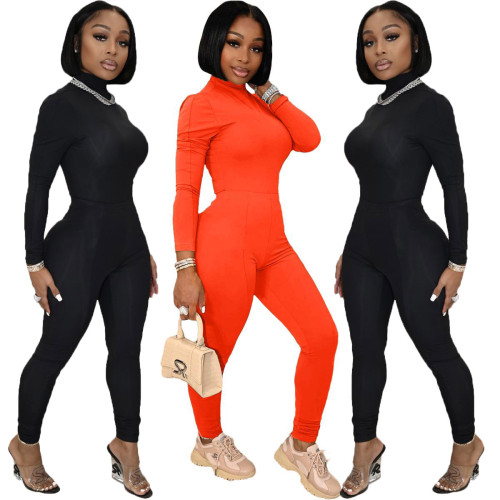 Sports solid color suit jumpsuit two-piece women's clothing
