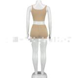 Pit fabric vest shorts casual sports suit