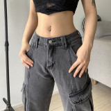 Street Hot Girl Style High Waist Casual Jeans