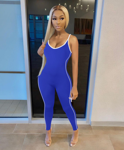 Pull Craft Suspender Jumpsuit Women's Solid Color Jumpsuit