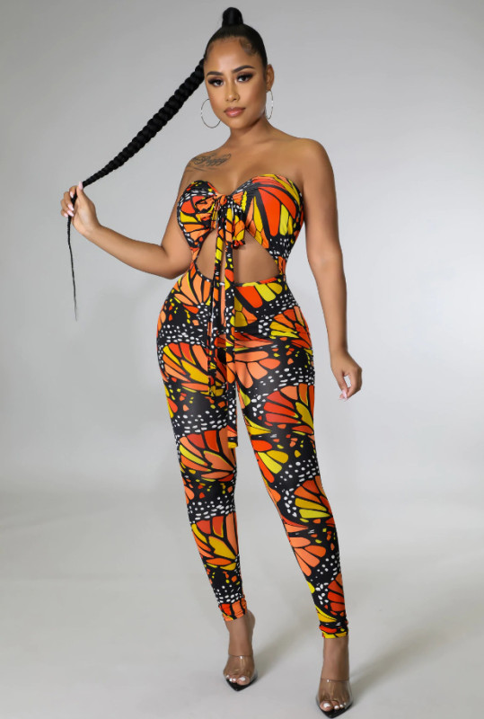 Women's Fashion Sexy Print Jumpsuit