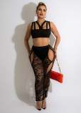 women's lace skirt tube top zipper suit