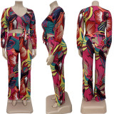 Fashion Trend Printing Large Size Sexy Casual Suit