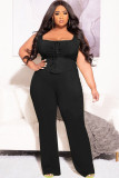 Fashion Plus Size Women's Clothing Two-piece Suit