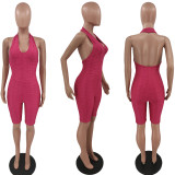 Women's Yoga Sexy Jumpsuit Halter Casual Sports