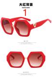 Polygonal Sunglasses V Legs Trend Irregular Decorative Sunglasses Fashion Sunglasses Women