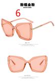 T Polygon Sunglasses Fashion Large Frame Butterfly Cat Eye Sunglasses Gradient Sunglasses