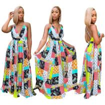 Printed Fashion Casual Swing Dress