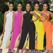 Women's Solid Off Shoulder Jumpsuit
