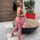 women's floral bikini show waist sports casual trousers suit