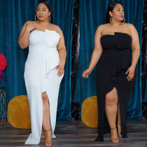 plus size women's tube top dress