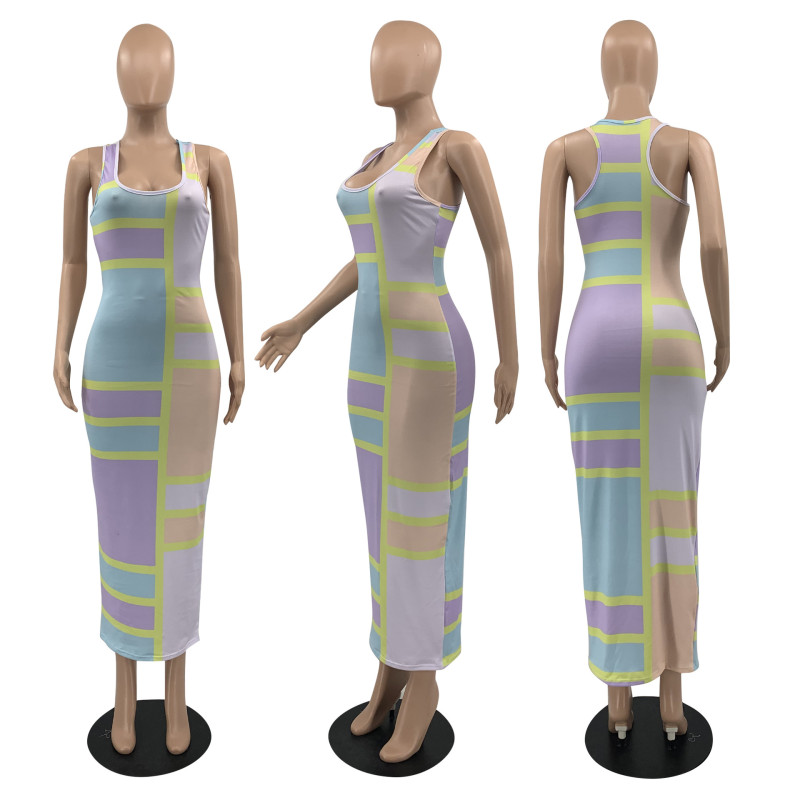 Women's Orientation Color Print Dress
