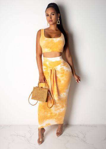Sexy Tank Top Slim Two Piece Dress