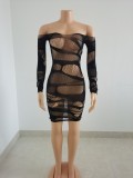 Women's sexy hollowed-out underwear Sexy hollowed-out nightclub dress