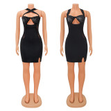 Women's fashion sexy sling hot diamond nightclub dress women