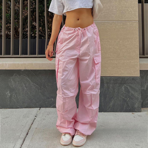 Loose overalls fashion casual low waist large size loose and slim leggings