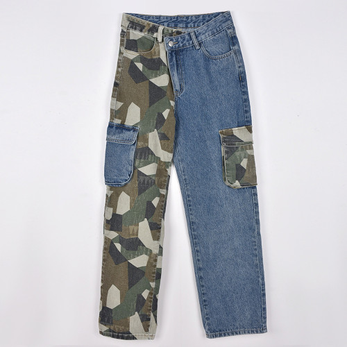 Statement Trend Contrast Pocket Stretch Jeans