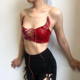 Sexy Little Devil Strapless Backless Hollow Wrapped Chest