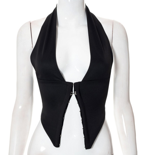 Sexy halter babes tight top
