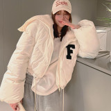 Fleece Jacket Fleece Warm Patchwork Fur Collar Jacket